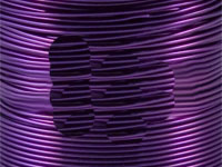 500g 0.5mm 3010 Dark Purple Coloured Copper Craft Wire