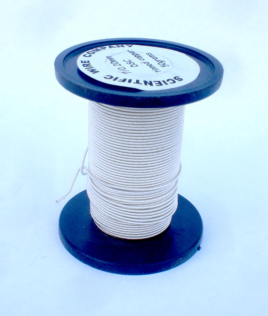 50g 4/0.122mm DOUBLE Cotton Covered Tinned Copper Wire (black)