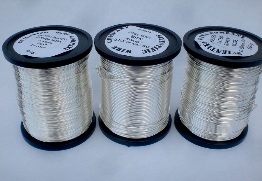 3x 500g 0.4mm/0.8mm/1mm BARE Silver Plated Copper SOFT