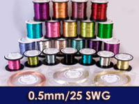 Coloured COPPER Craft Wire - 0.5mm