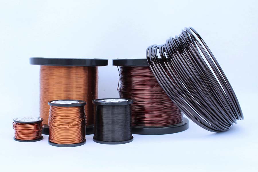 0.03mm to 0.06mm polyester enamelled copper wire