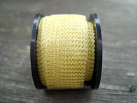 3 Metres 0.1mm 3121 Supa Champagne Knitted Craft Wire (15mm Wide Tube)