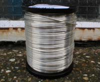 500g 1mm Soft BARE Silver Plated Copper Wire