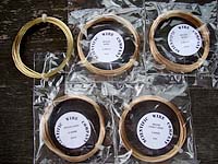 Brass Wire Coils Sample 5 PACK 0.4mm / 0.6mm / 0.8mm / 1mm / 1.25mm