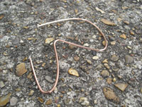 2 Metre 1.6mm x 1.6mm Bare Copper Wire