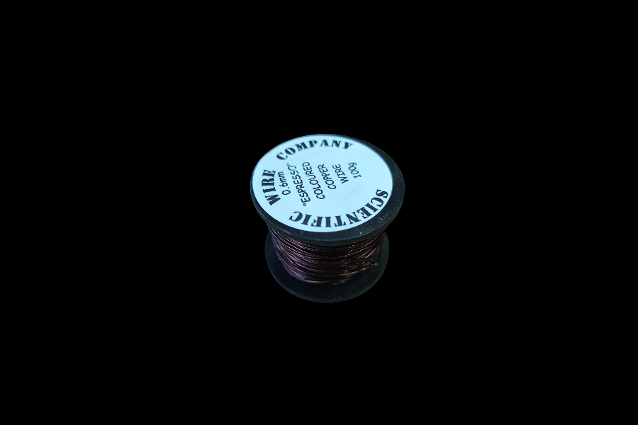 100g 0.6mm ESPRESSO Coloured Enamelled Copper Wire
