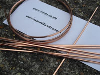 1 Metre 2.7mm x 2.7mm Bare Copper Wire