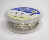 100 Metres 0.2mm Soft Silver Plated Copper Wire TARNISH RESISTANT