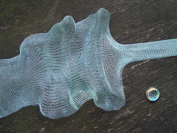 1 Metre 85mm Wide Tight Knitted 0.1mm 3125 Supa Ice Blue Craft Wire
